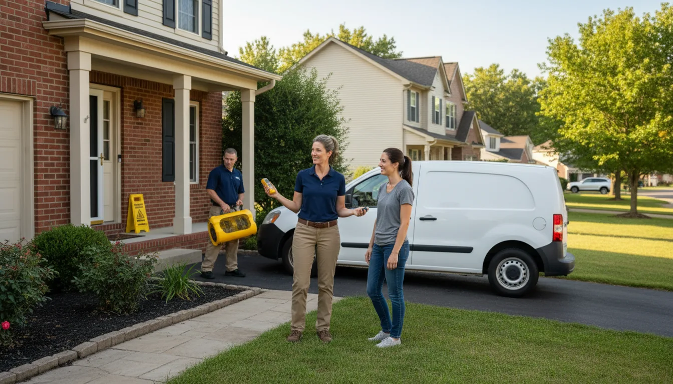 Water restoration image for Water Damage & Restoration Services in Wales, ND